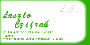 laszlo czifrak business card